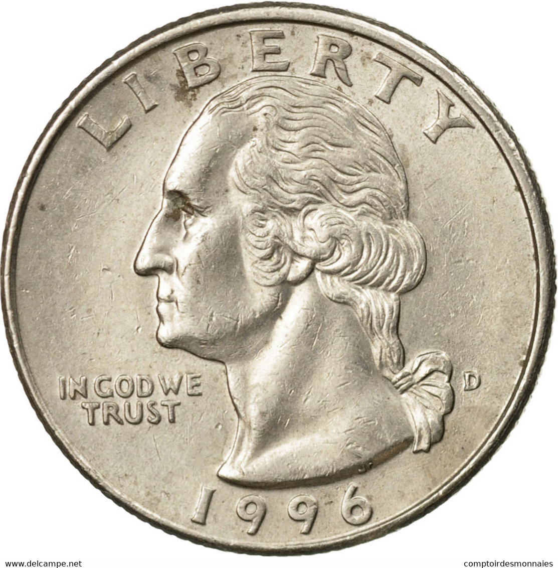 Monnaie, États-Unis, Washington Quarter, Quarter, 1996, U.S. Mint, Denver, TTB - 1932-1998: Washington