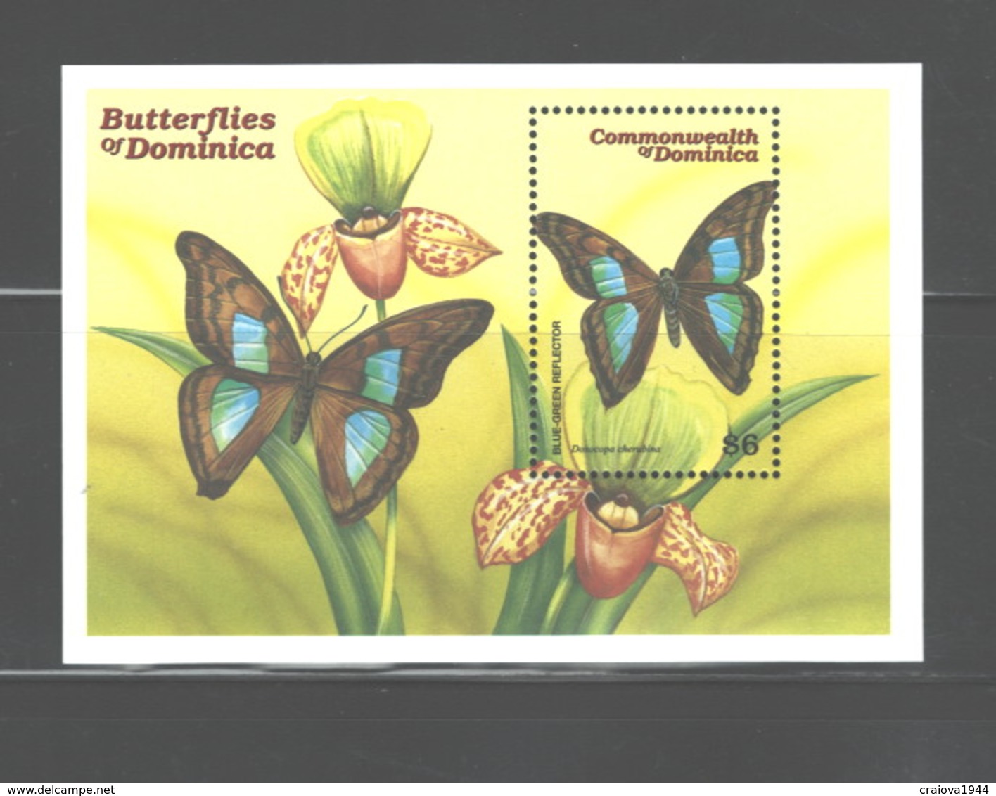DOMINICA 2000, BUTTERFLIES SS#2201 MNH - Dominica (1978-...)