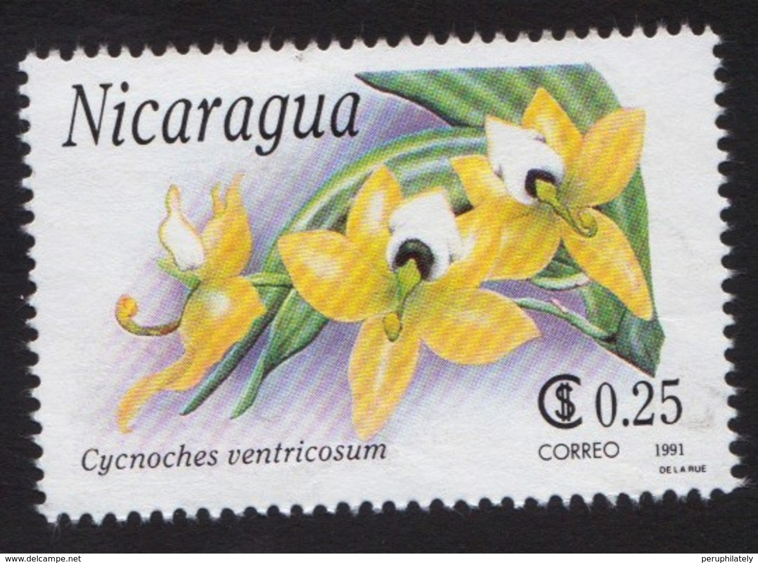 Nicaragua 1991, Orchids, V2, Used - Nicaragua