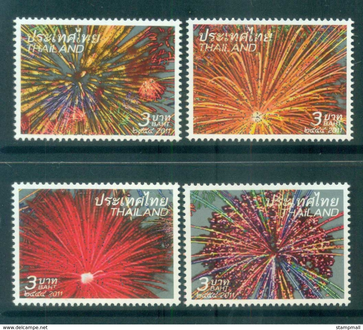 Thailand 2011 Fireworks, Sparkles MUH Lot82090 - Thailand