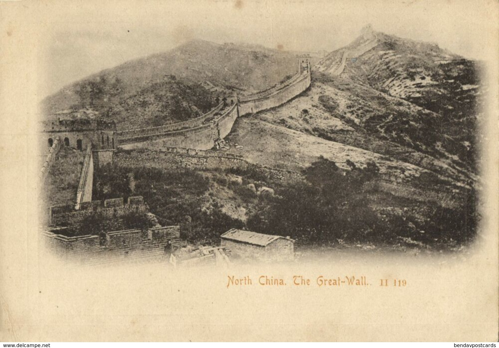 China, North China, The Great Chinese Wall (1899) Postcard - China