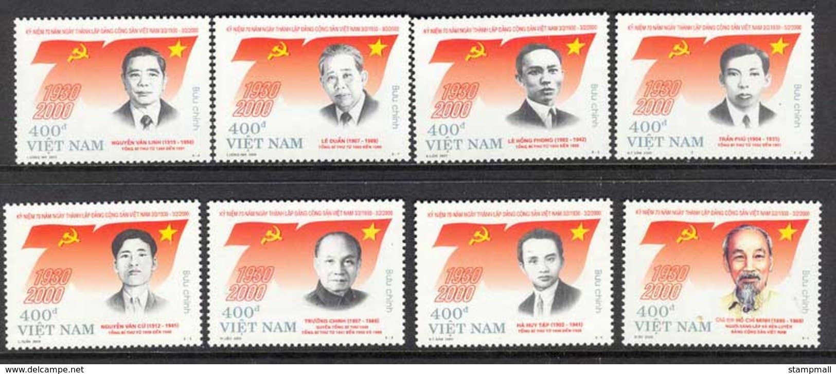 Vietnam 2000 Communist Party MUH Lot11637 - Vietnam