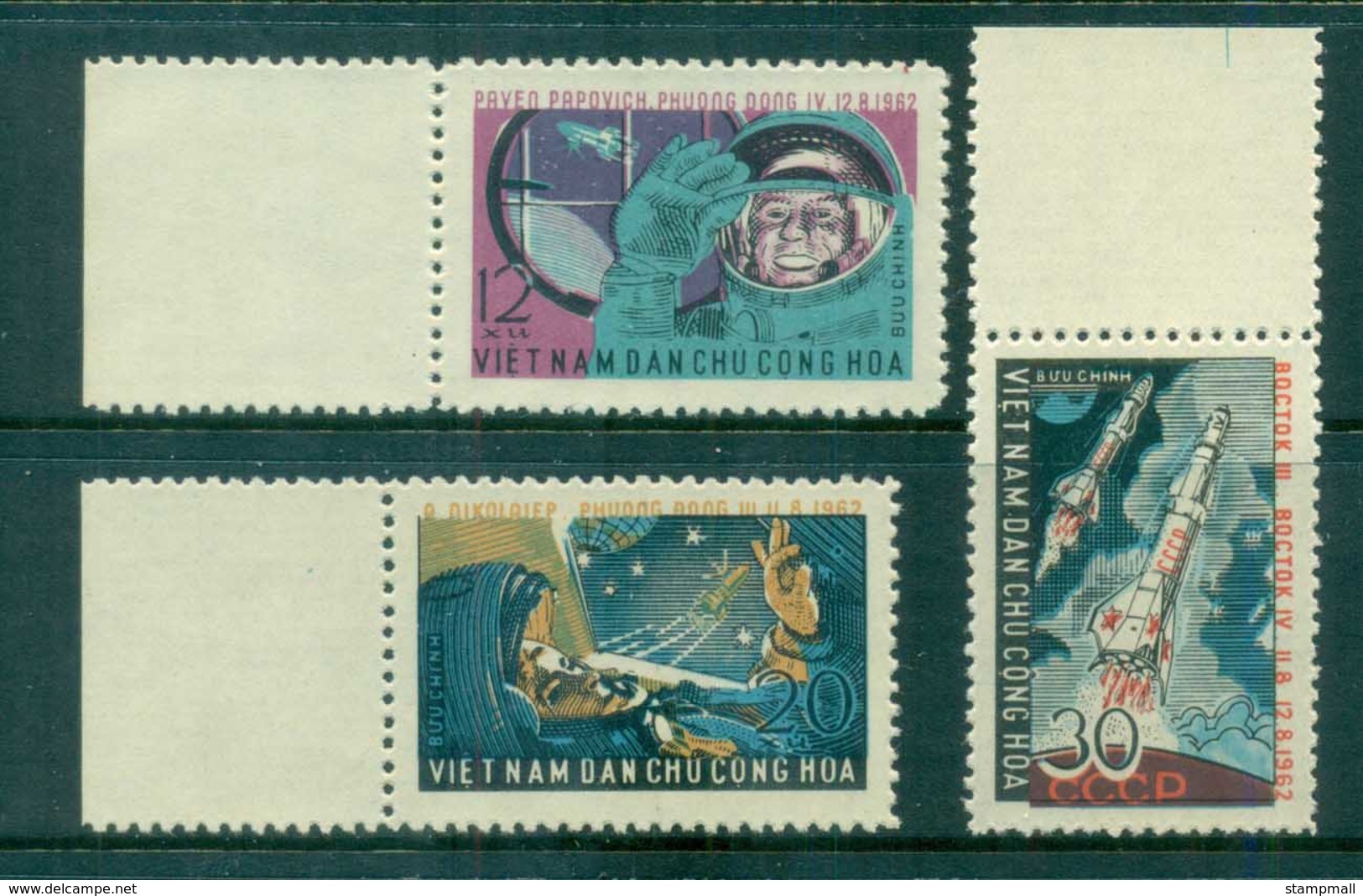 Vietnam North 1962 Vostok 3 Space Flights MUH Lot83644 - Vietnam