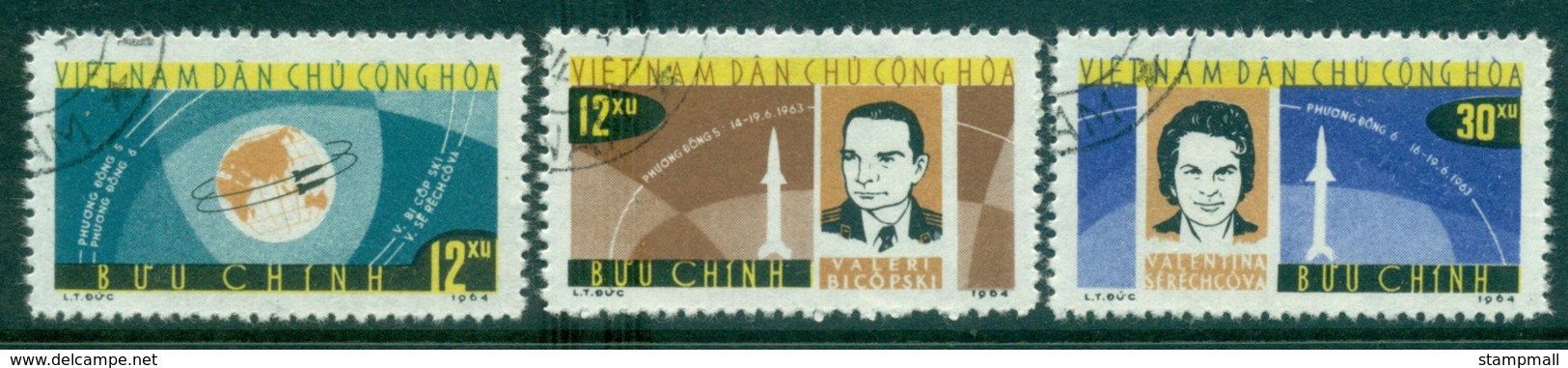 Vietnam North 1964 Vostok Flights FU Lot33932 - Vietnam