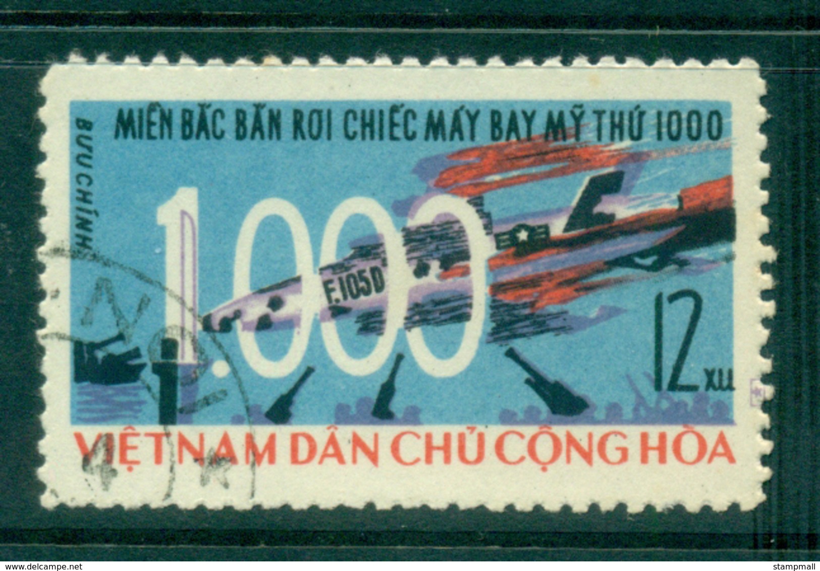 Vietnam North 1966 100th US Warplane Shot Down FU Lot33843 - Vietnam