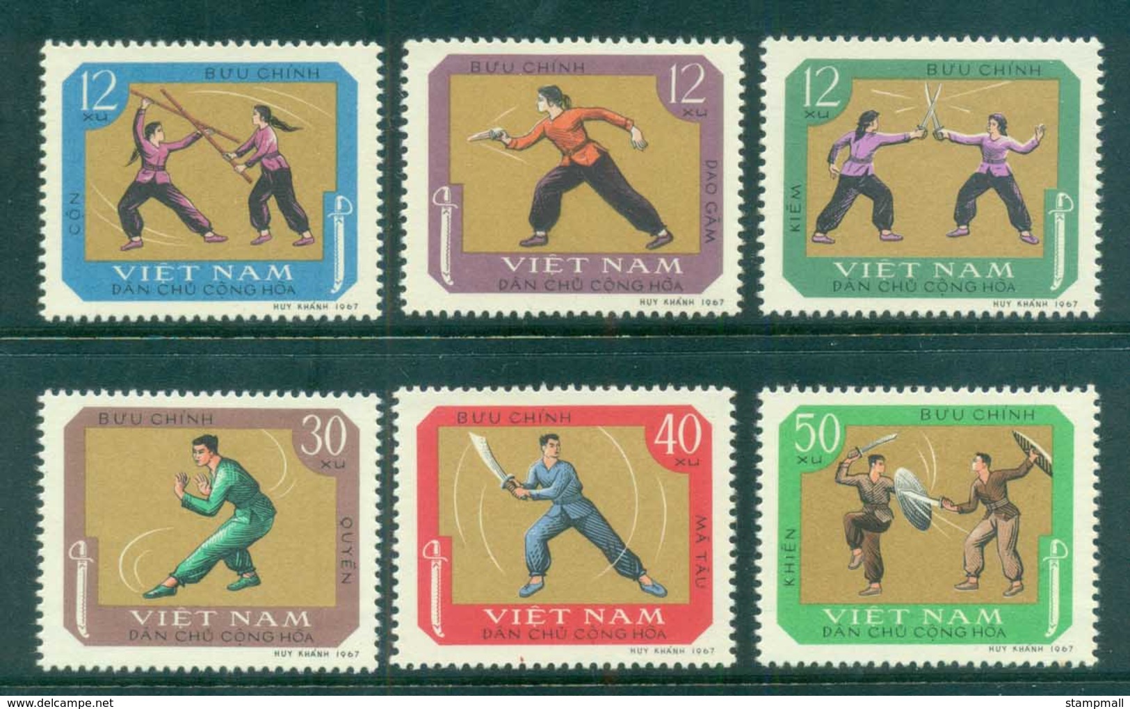 Vietnam North 1968 Martial Arts MUH Lot83699 - Vietnam