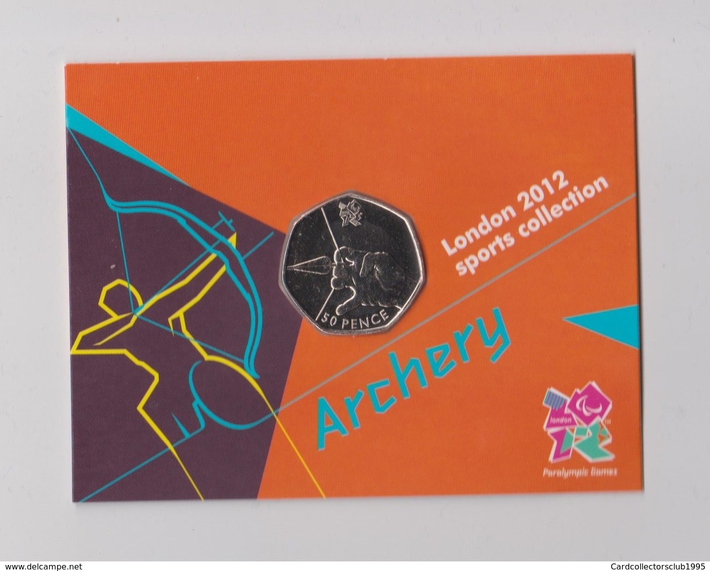 ARCHERY - 50p Olympic 2012 London Fifty Pence Uncirculated Coin In Folder - 50 Pence