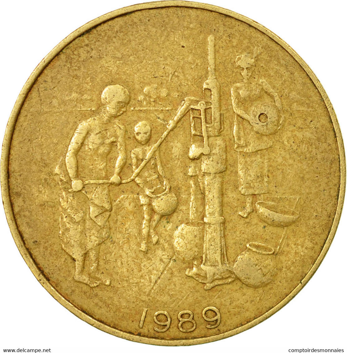 Monnaie, West African States, 10 Francs, 1989, Paris, TB+, Aluminum-Bronze - Elfenbeinküste