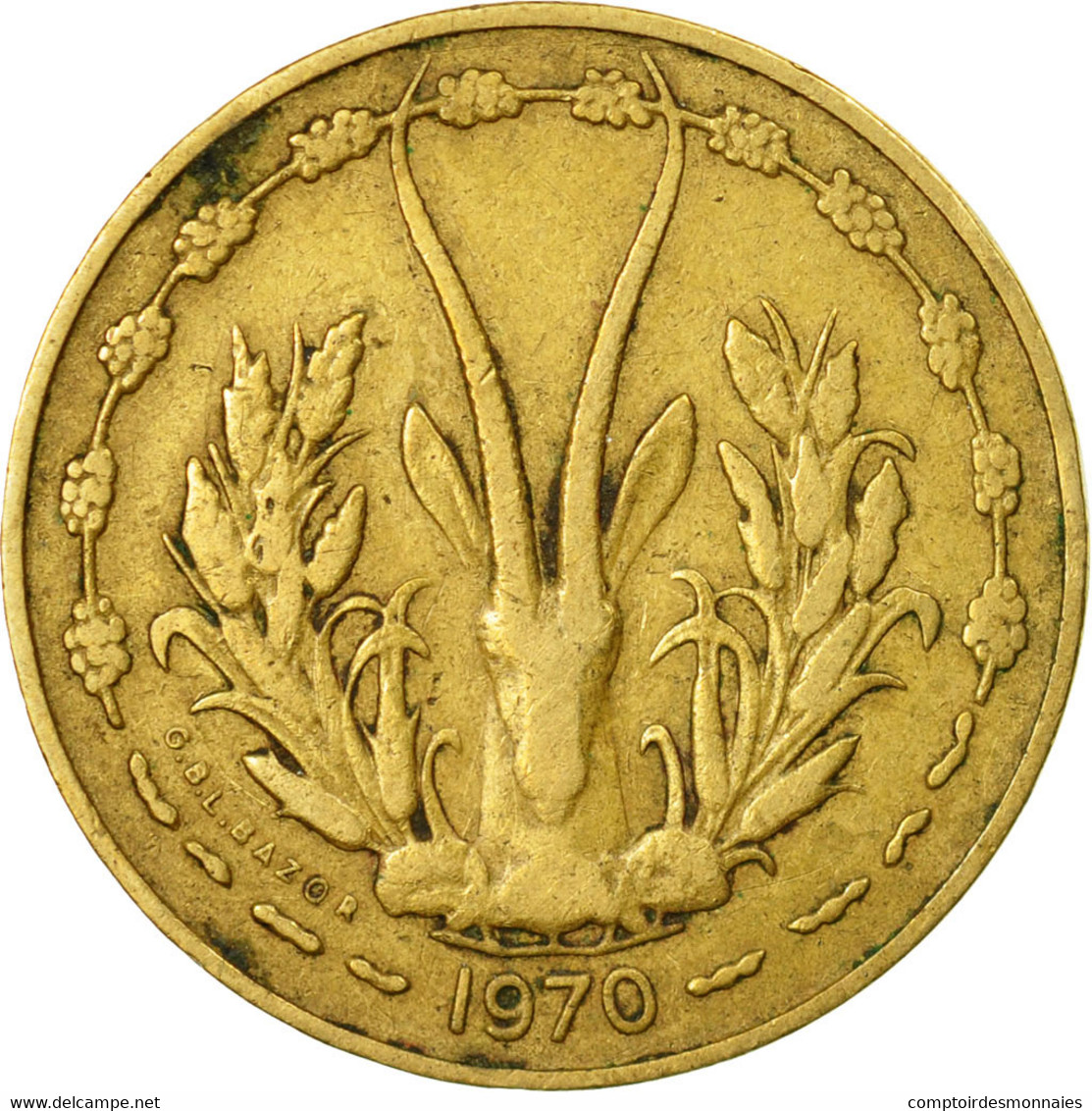 Monnaie, West African States, 10 Francs, 1970, Paris, TTB - Ivoorkust