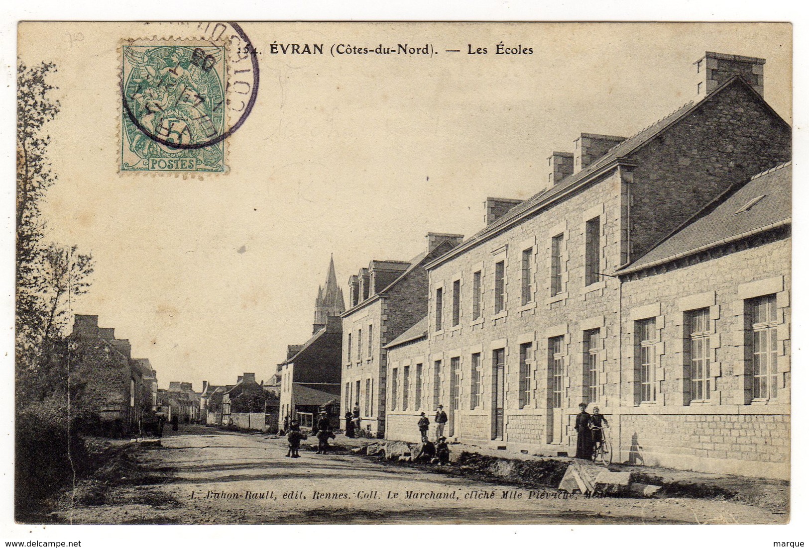 Cpa N° 154 EVRAN Les Ecoles - Evran