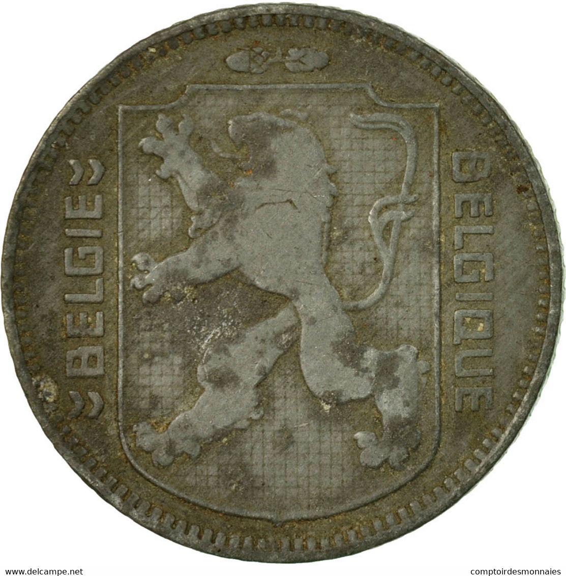 Monnaie, Belgique, Franc, 1945, TB, Zinc, KM:128 - 1 Franc