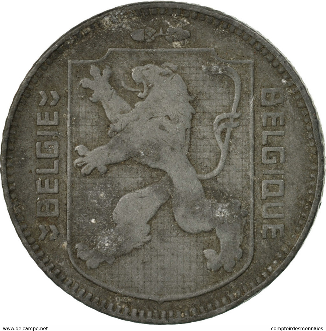 Monnaie, Belgique, Franc, 1945, TB+, Zinc, KM:128 - 1 Franc