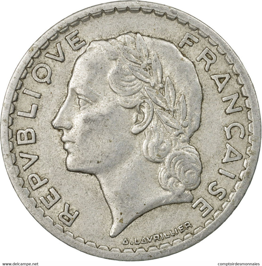 Monnaie, France, Lavrillier, 5 Francs, 1947, Beaumont - Le Roger, TB+ - Autres & Non Classés