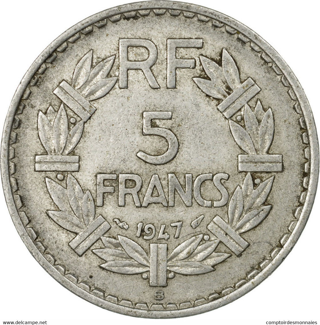 Monnaie, France, Lavrillier, 5 Francs, 1947, Beaumont - Le Roger, TB+ - Autres & Non Classés