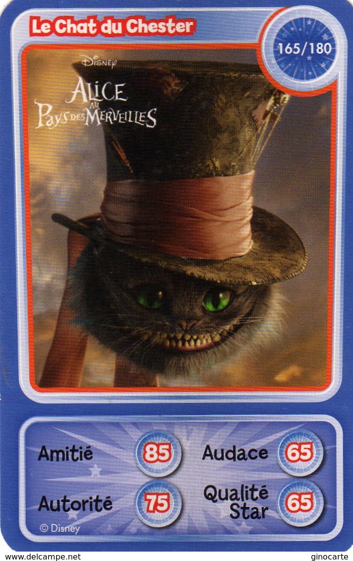 Carte Disney Pixar Auchan Neuve Disney Alice Pays Des Merveilles Le Chat Du Chester 165/180 - Disney