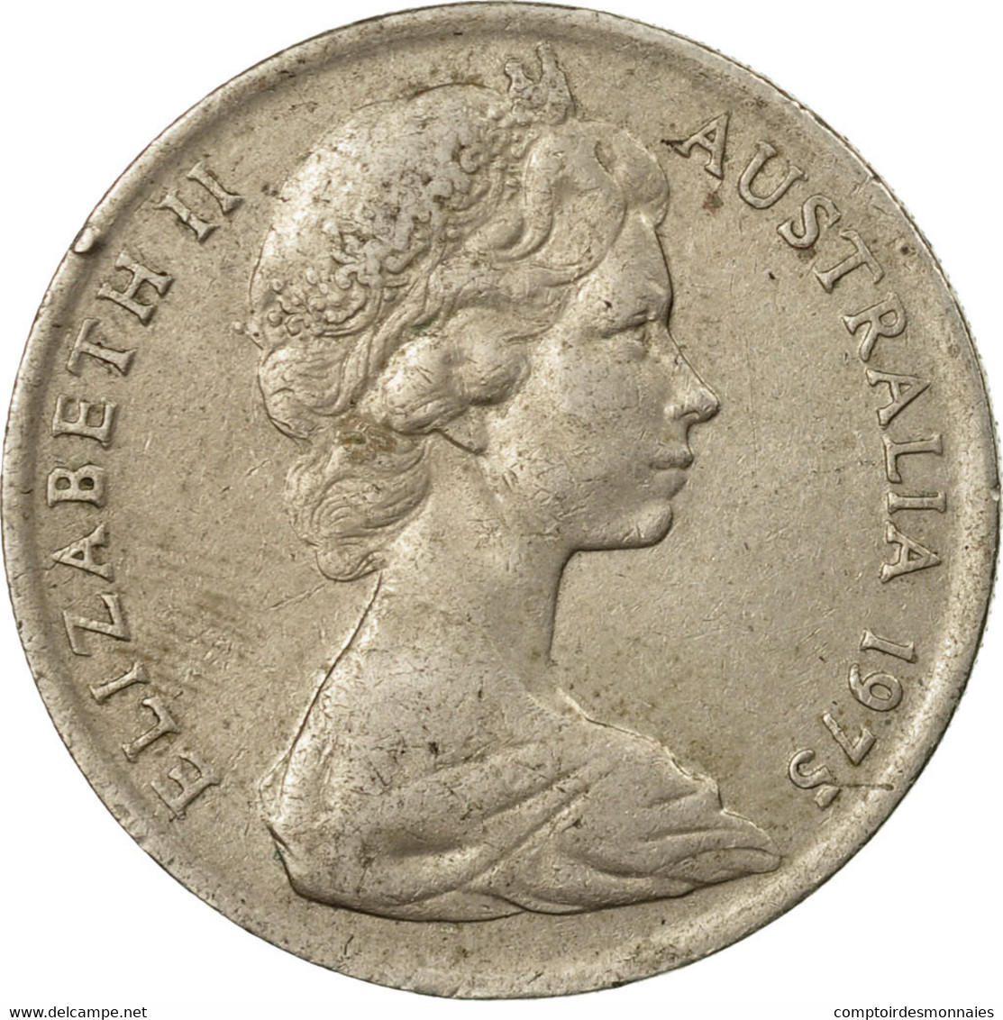 Monnaie, Australie, Elizabeth II, 10 Cents, 1975, TB+, Copper-nickel, KM:65 - 10 Cents