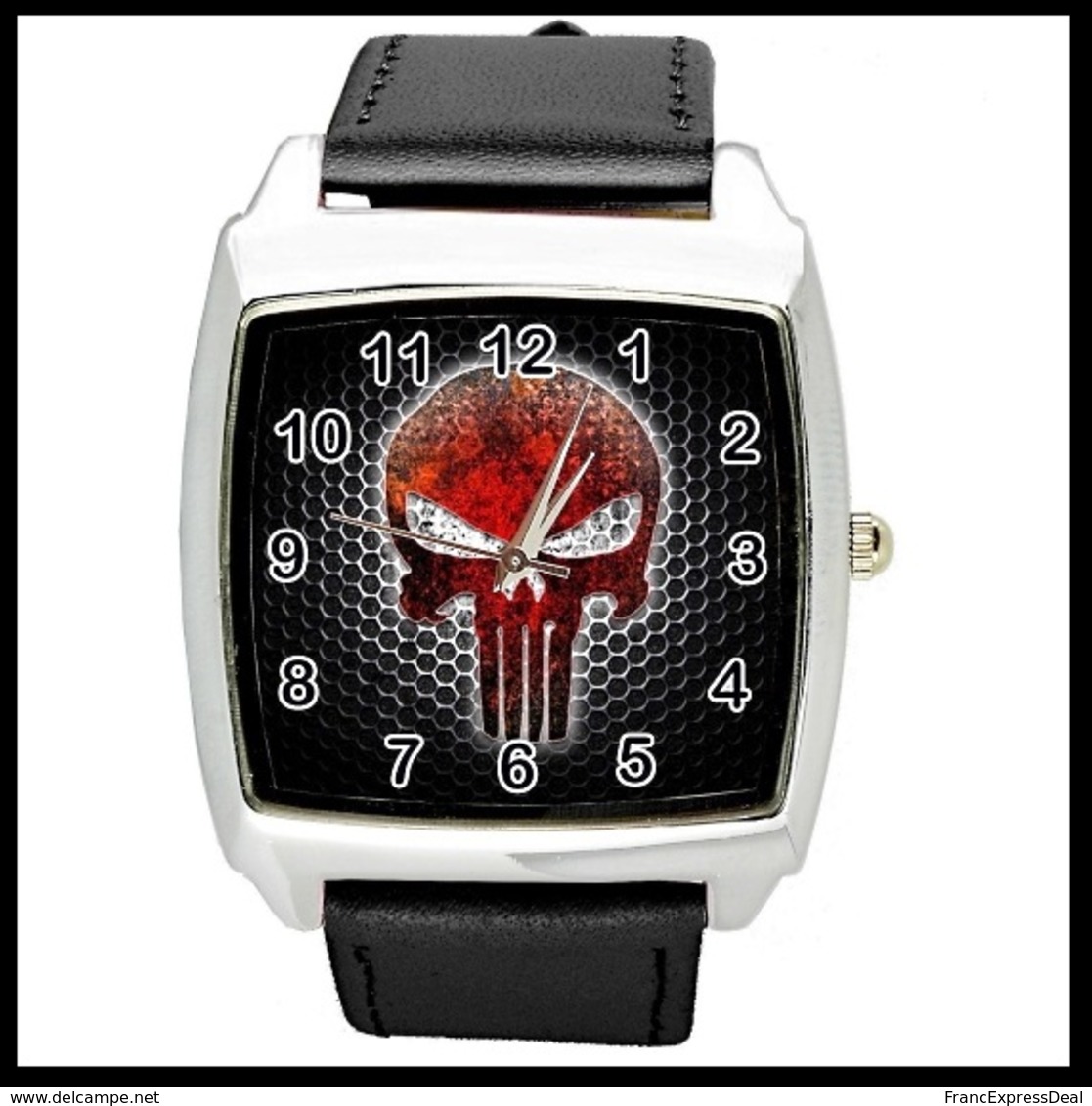 Montre à Quartz NEUVE Bracelet Cuir ! ( Watch ) - The Punisher ( Ref 2 ) - Watches: Modern