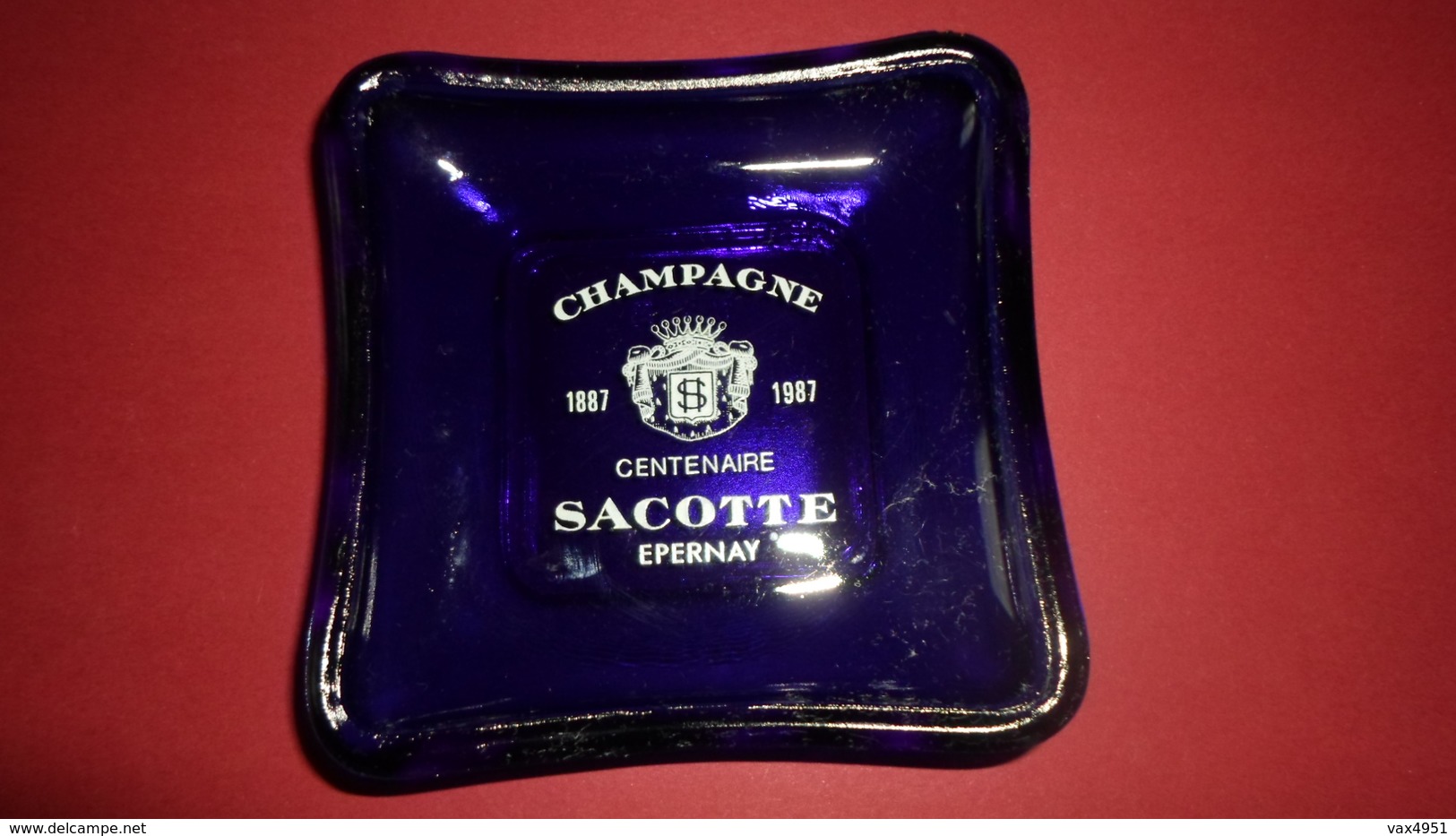 CENDRIER  CHAMPAGNE  SACOTTE EPERNAY  CENTENAIRE   ***  RARE   A  SAISIR **** - Asbakken