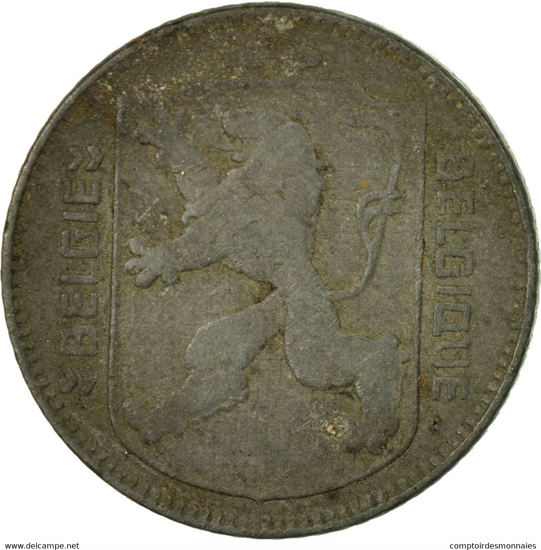 Monnaie, Belgique, Franc, 1943, TB+, Zinc, KM:128 - 1 Franc