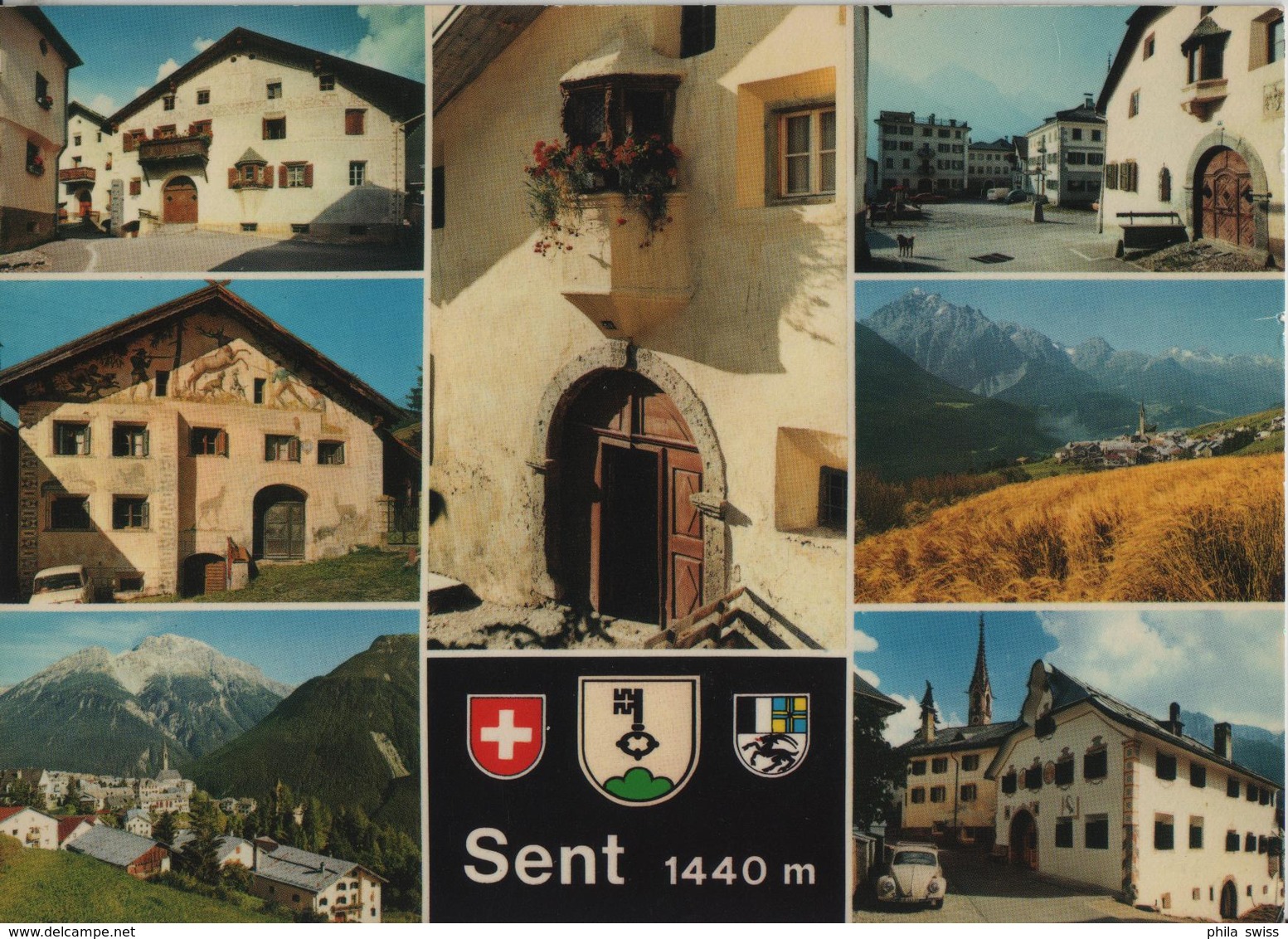 Sent - Unter-Engadin - Multiview - Photo: Rud. Suter - Sent