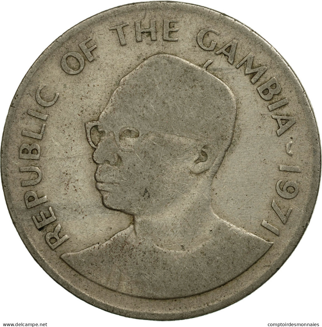 Monnaie, GAMBIA, THE, 50 Bututs, 1971, TB+, Copper-nickel, KM:12 - Gambia