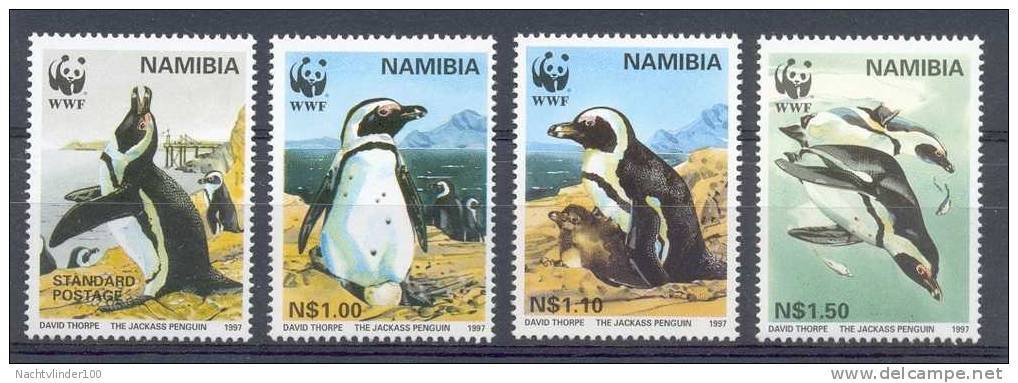 Mzi218s WWF FAUNA VOGELS PINGUIN BIRDS PENGUIN VÖGEL AVES OISEAUX NAMIBIA 1997 ONG/MH - Ungebraucht