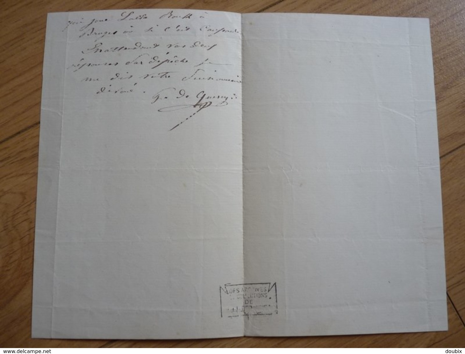 Gabriel Hector De QUERCY (18..-1892) Chanteur & Ténor D'Opérettes. Artiste Lyrique & Dramatique. AUTOGRAPHE - Other & Unclassified