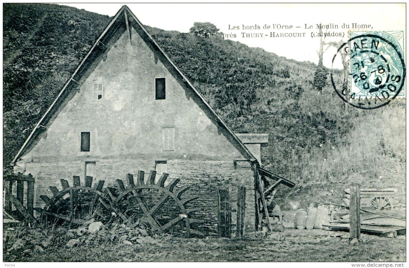 N°1783 A -cpa Thury Harcourt -le Moulin Du Home- - Moulins à Eau