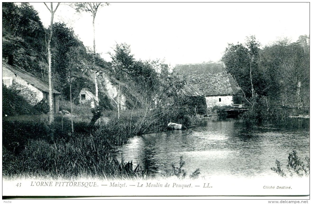 N°1786 A -cpa Maizet -le Moulin De Pouquet- - Moulins à Eau