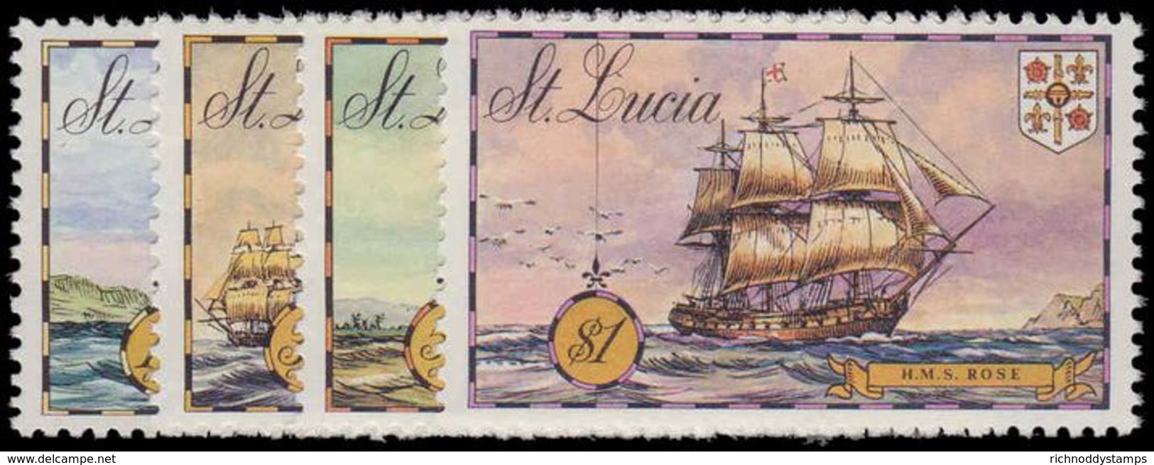 St Lucia 1973 Historic Ships Unmounted Mint. - St.Lucia (...-1978)
