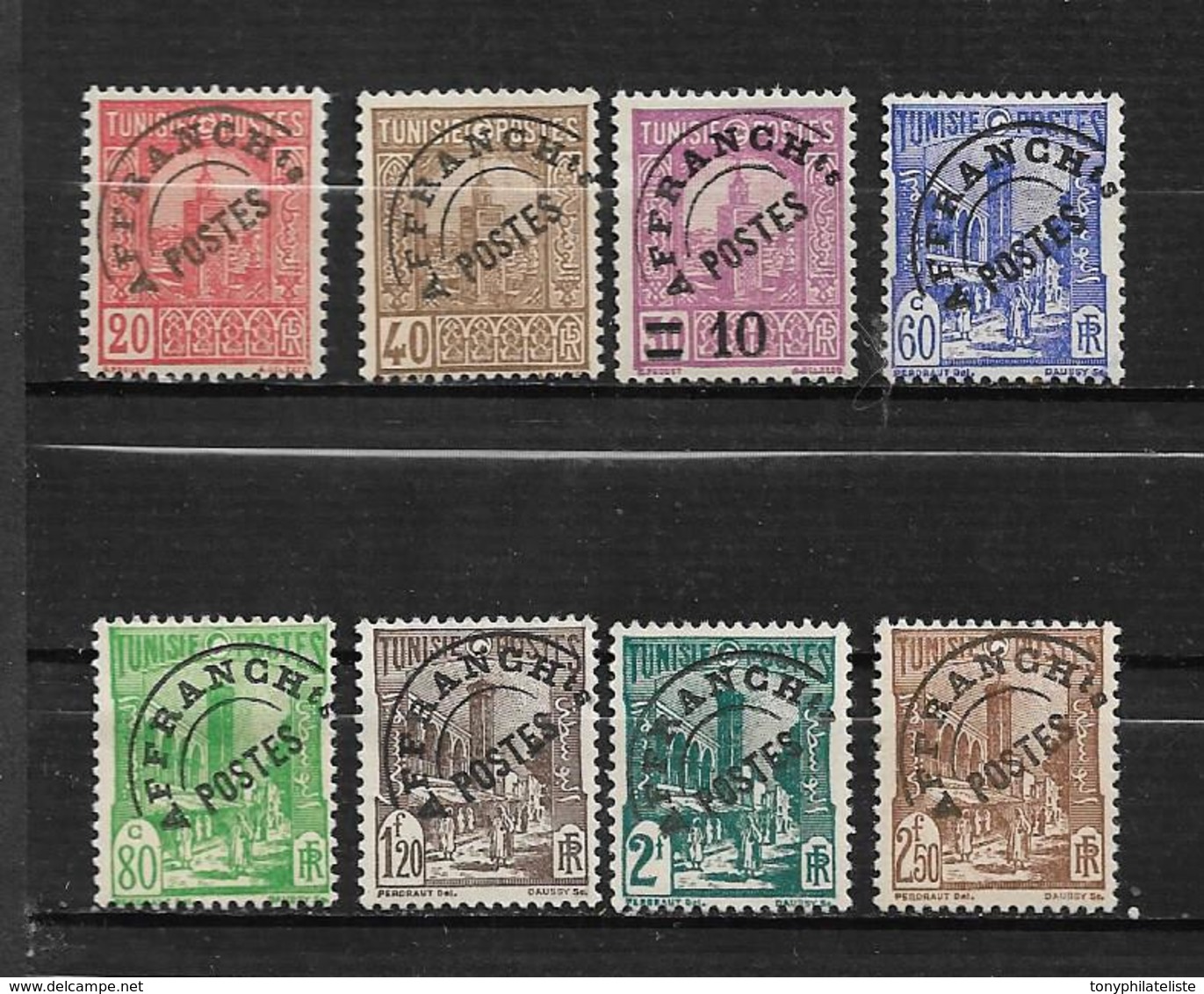 Tunisie Préos  De 1926/47  N° 1 A 8 Complet Neufs * - Unused Stamps