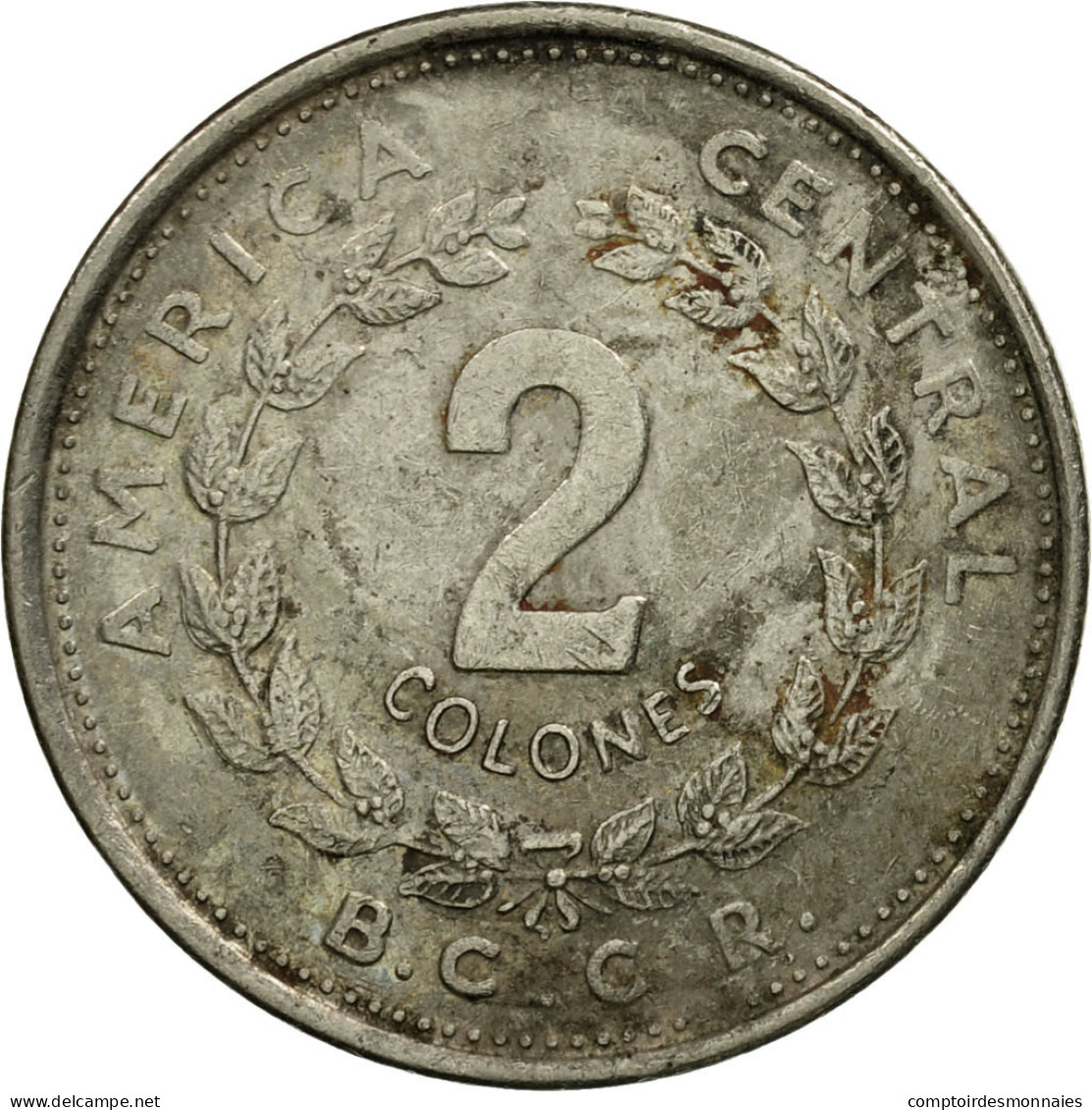 Monnaie, Costa Rica, 2 Colones, 1984, TB+, Stainless Steel, KM:211.2 - Costa Rica