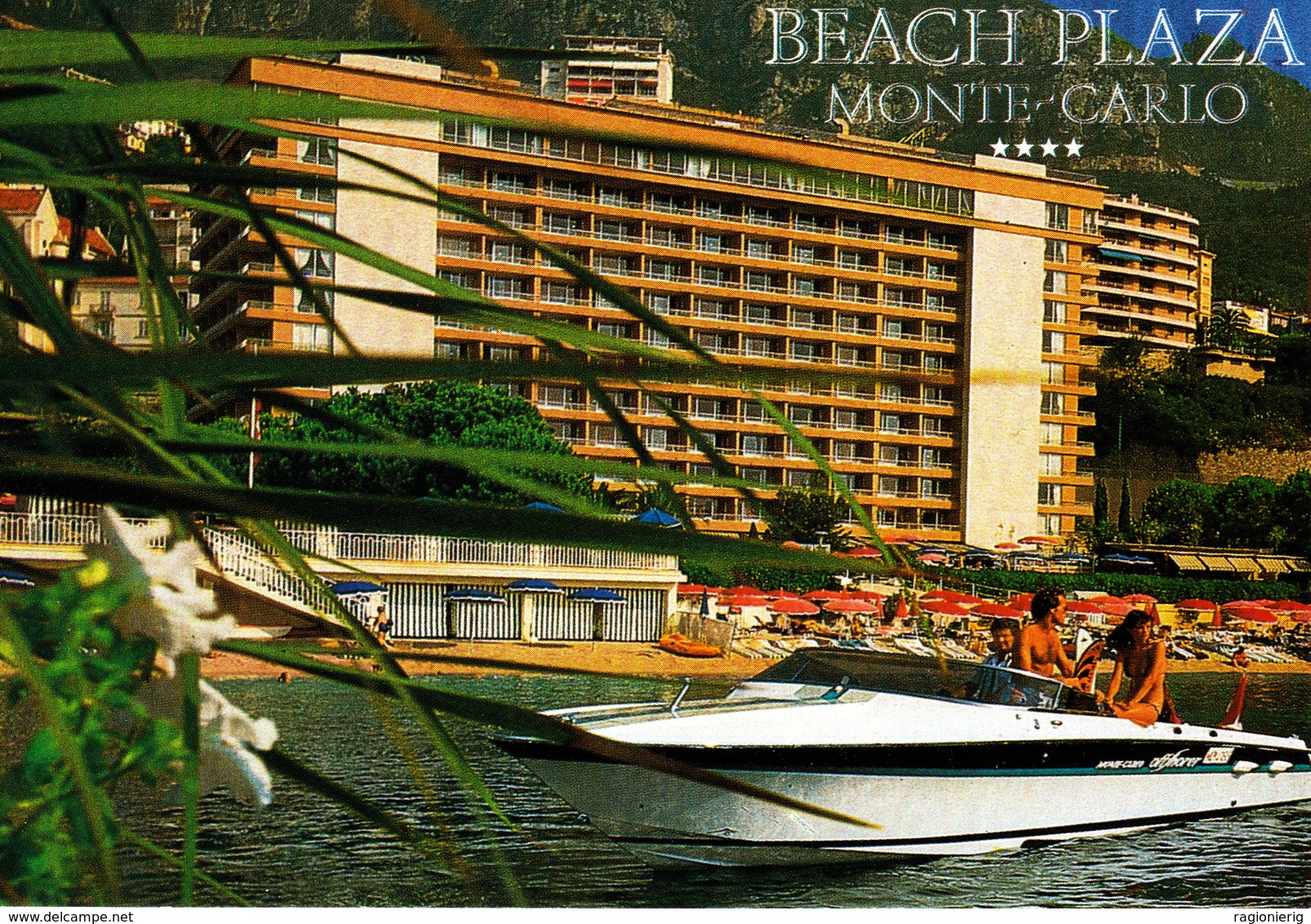 MONACO - La Côte D' Azur - Monte-Carlo - Montecarlo - Beach Plaza Hotel - Motoscafo / Speedboat / Hors-bord - Monte-Carlo