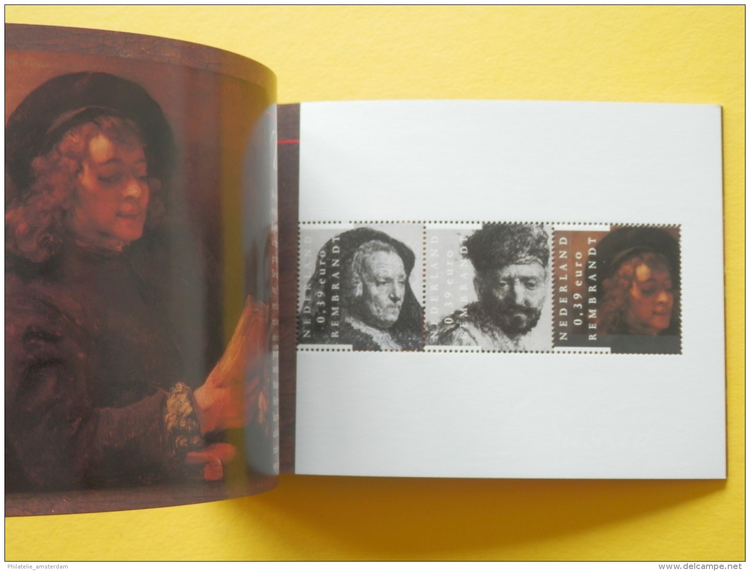 Netherlands 2006, REMBRANDT BOOKLET WITH UNAUTHORIZED REPRINT GERMAN SASKIA VAN UYLENBURGH: Mi 2410-14, ** BK