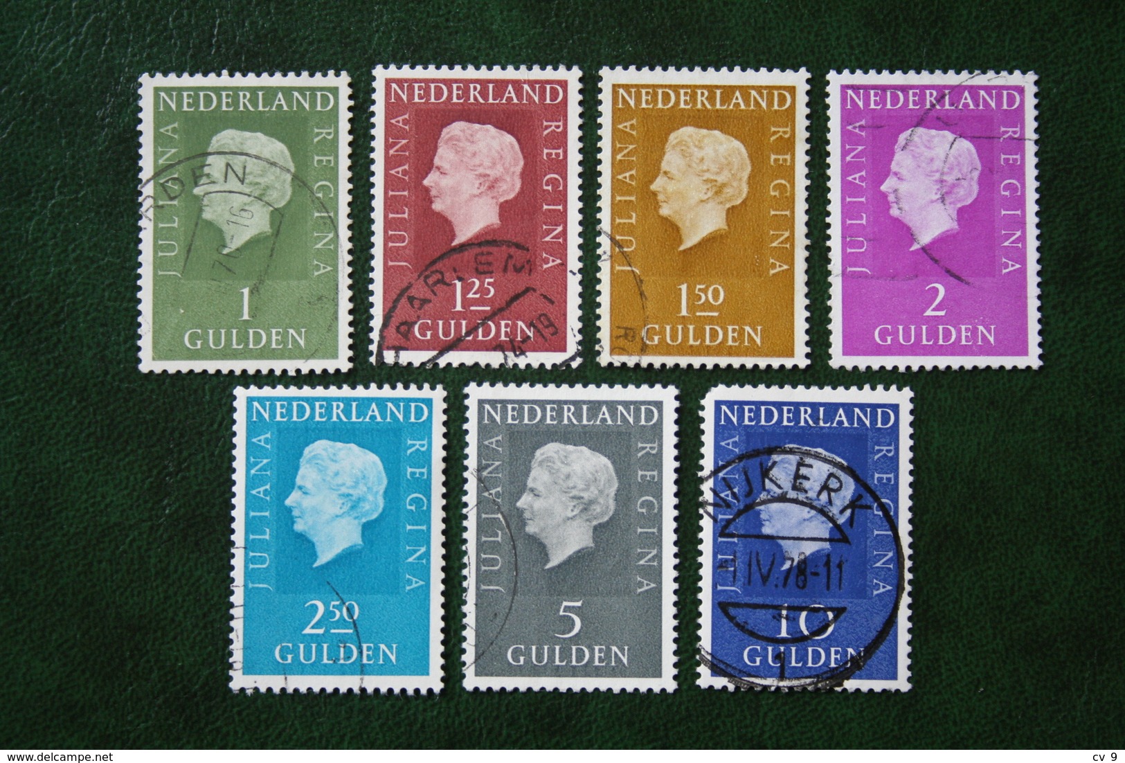 Set Juliana Zegels (Regina) Hoge Waarde NVPH 952-958 1969-1972 Gestempeld / USED NEDERLAND / NIEDERLANDE - Used Stamps