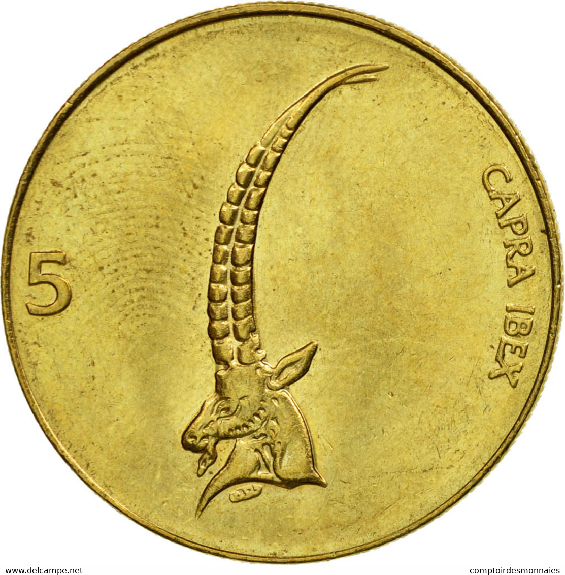 Monnaie, Slovénie, 5 Tolarjev, 2000, TTB, Nickel-brass, KM:6 - Slowenien