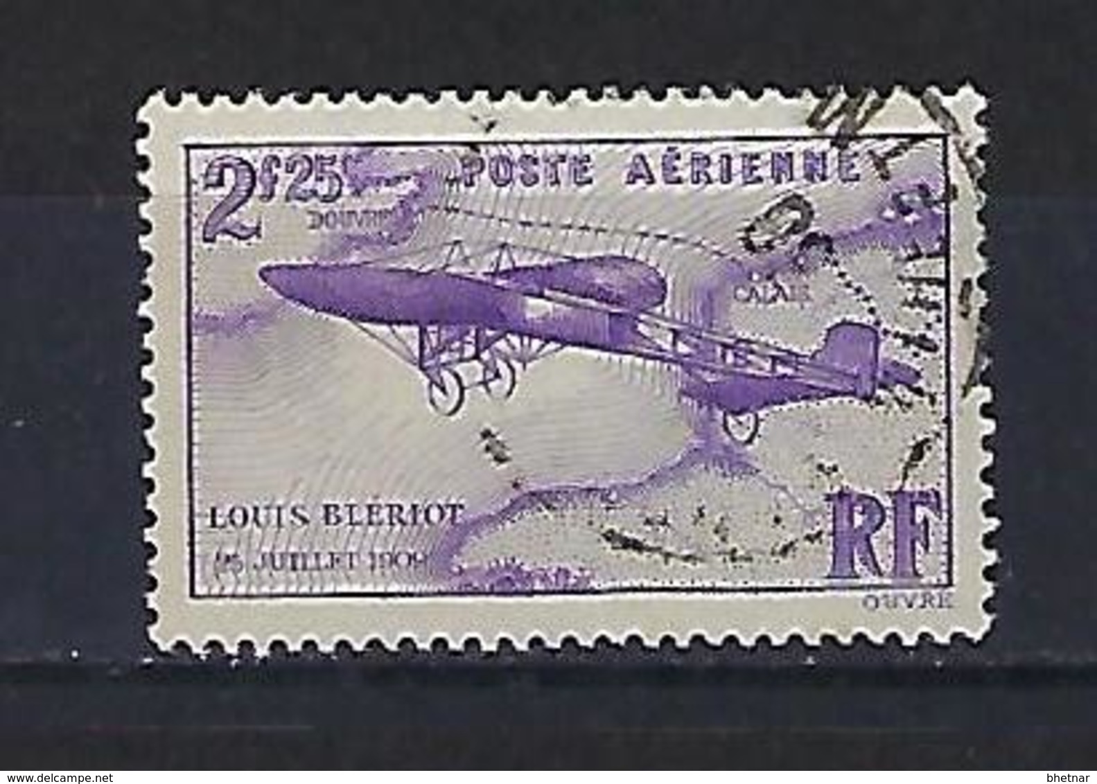 FR Aerien YT 7 " Traversée Manche, Louis Blériot " 1934 Oblitéré - 1927-1959 Usati