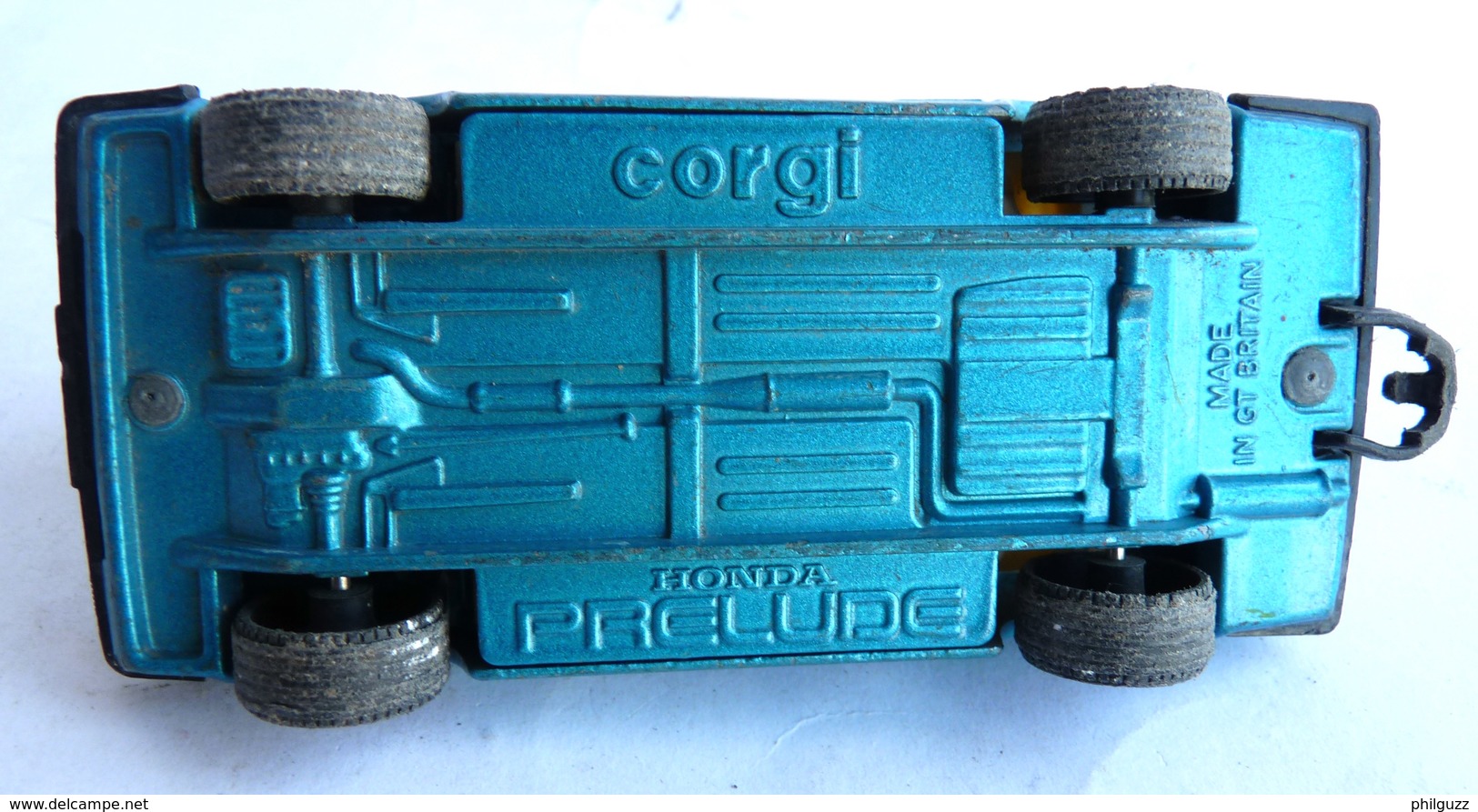 VOITURE - AUTOMOBILE - CORGI 345 BLEUE HONDA PRELUDE 1-32 - Corgi Toys