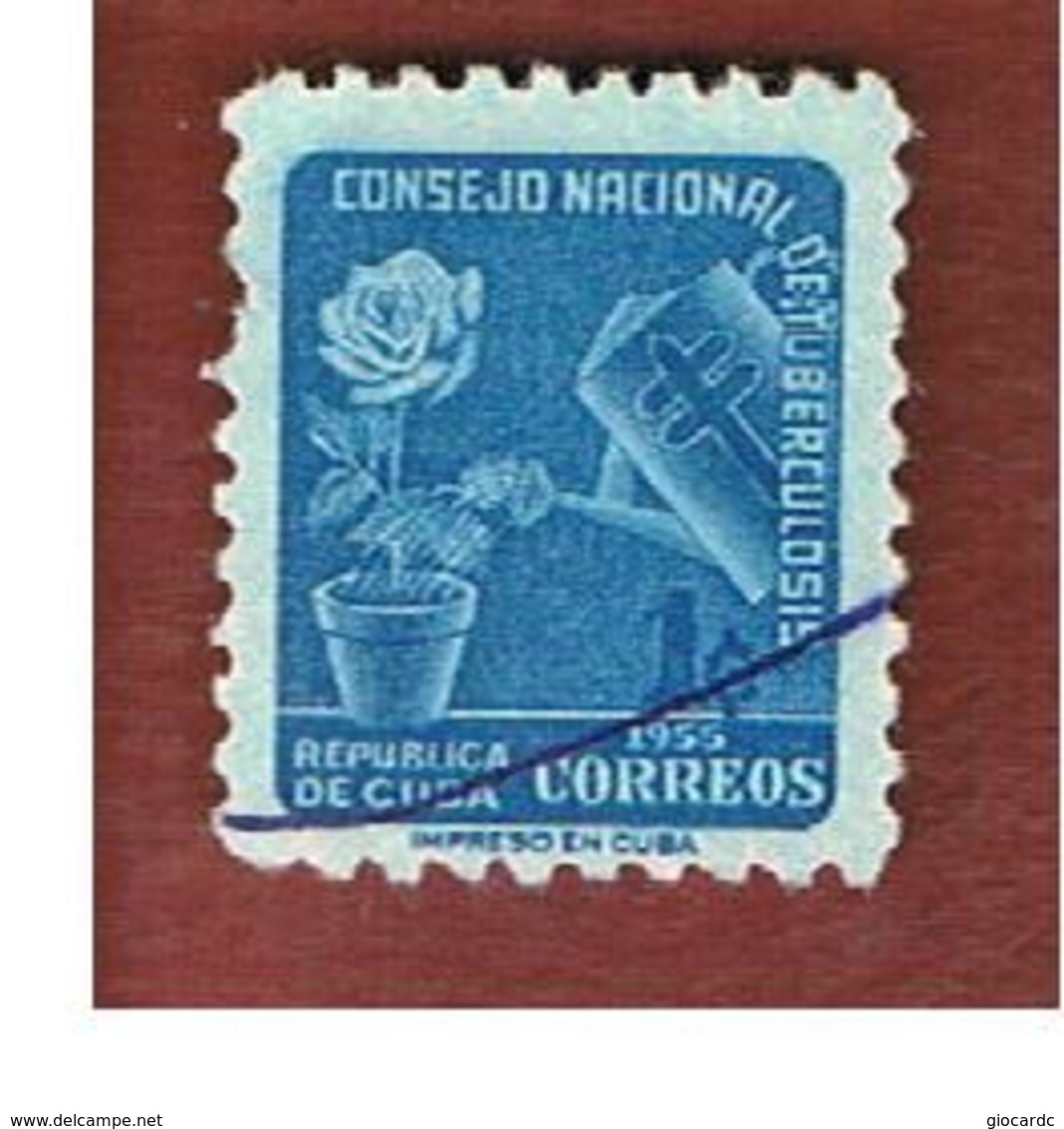 CUBA -SG  746   -  1955   ANTI-T.B. : ROSE     - USED - Usati