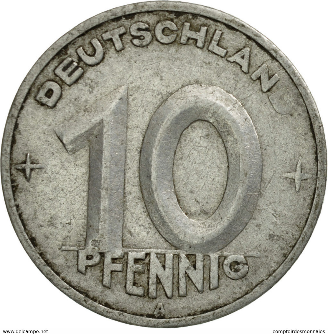 Monnaie, GERMAN-DEMOCRATIC REPUBLIC, 10 Pfennig, 1950, Berlin, TTB, Aluminium - 10 Pfennig