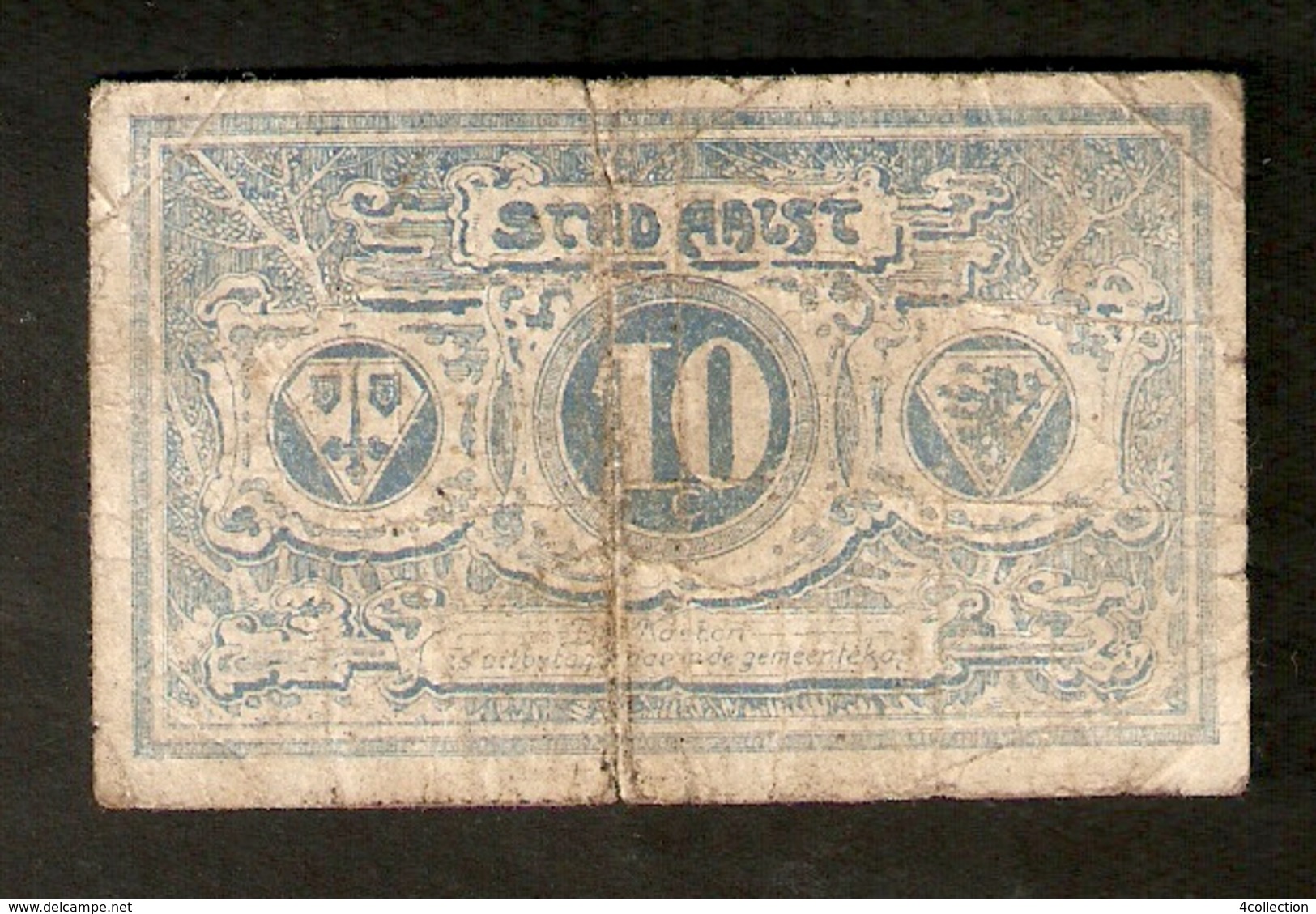 T. Belgium Belgique RARE Banknote Notgeld Stad AALST 10 C. Centimes Centiemen No. 070932 - Other & Unclassified