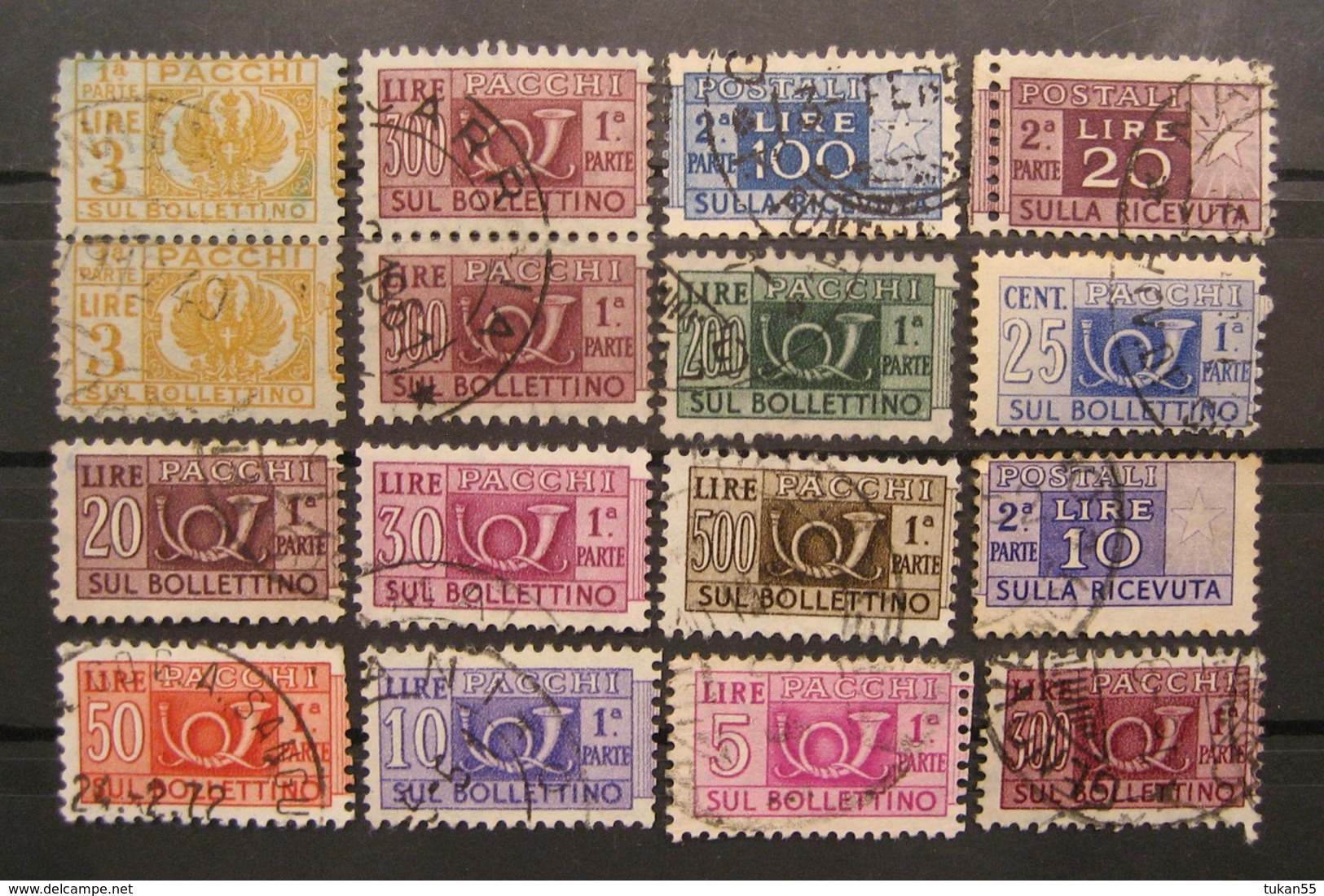 Italien Paketmarken Lot Ab 1940 Gestempelt   (I208) - Paketmarken