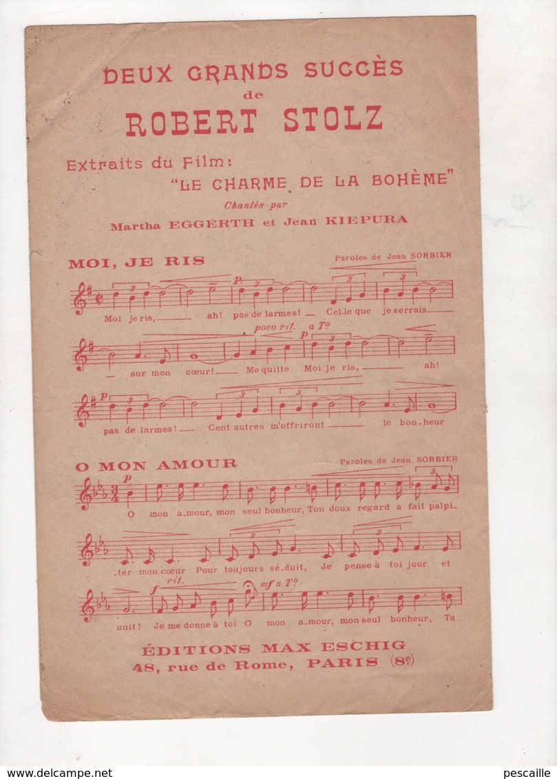 THEATRE MOGADOR - BALALAÏKA - NITCHEVO - MUSIQUE G. POSFORD & B. GRÜN AIRS ADDITIONNELS R. STOLZ - COUPLETS H. WERNERT - - Partitions Musicales Anciennes