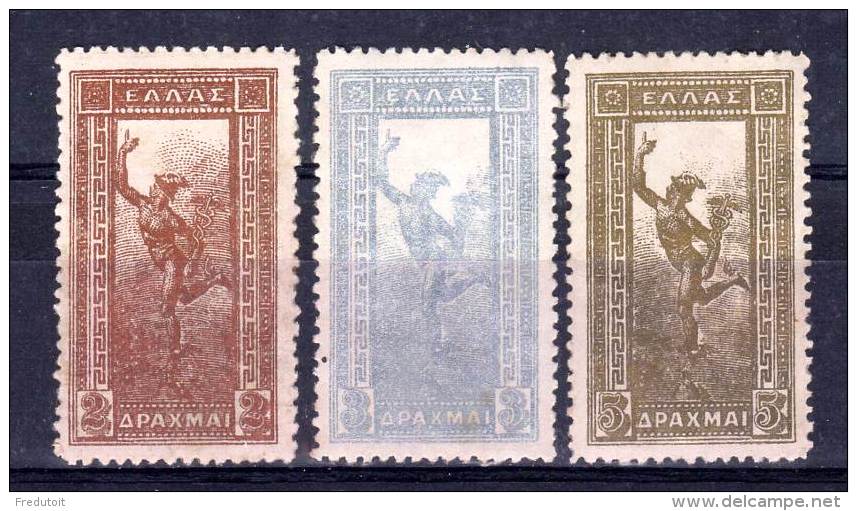 GRECE - N° 157/8/9  Sans Gomme  ( 1901) Mercure - Unused Stamps