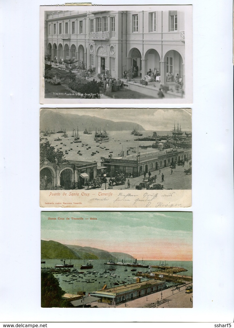 16 Postales TENERIFE 1902-1958 Puerto Hoteles Etc. Fotos... - Tenerife