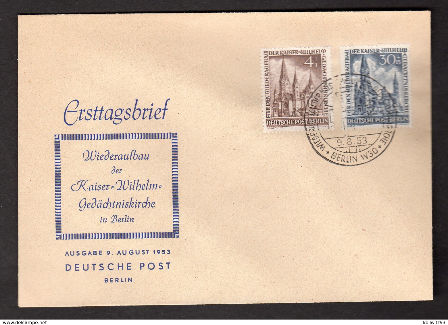 Berlin, FDC. Mi.-Nr. 106 +109 - Autres & Non Classés