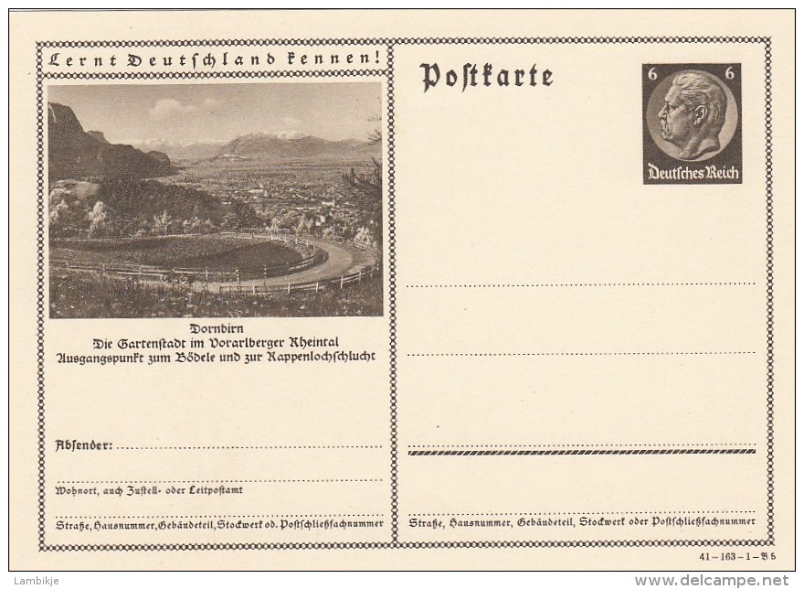 Deutsches Reich Postkarte P236 1934 - Sonstige & Ohne Zuordnung