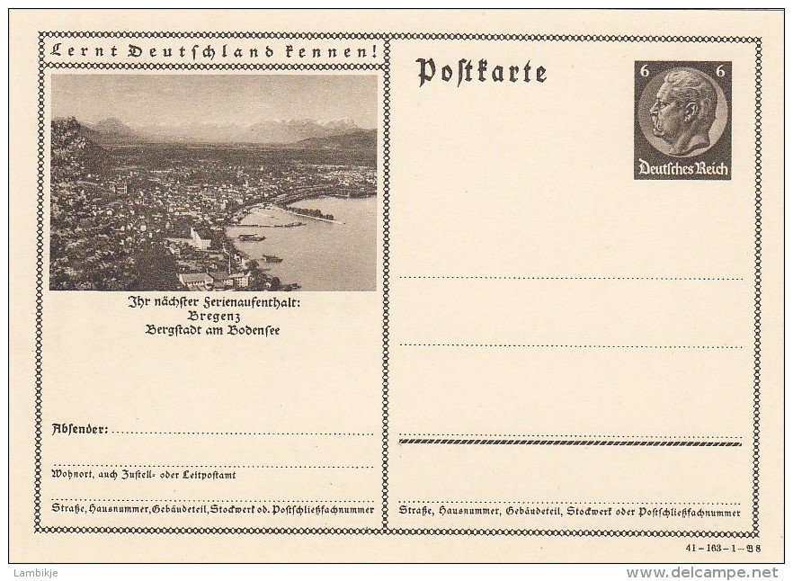 Deutsches Reich Postkarte P236 1934 - Sonstige & Ohne Zuordnung