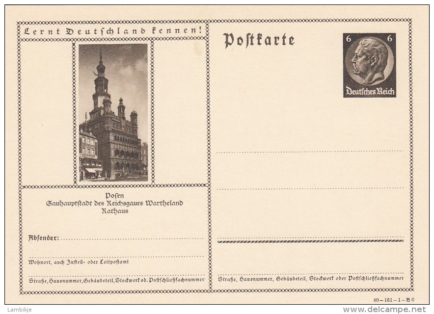 Deutsches Reich Postkarte P236 1934 - Sonstige & Ohne Zuordnung
