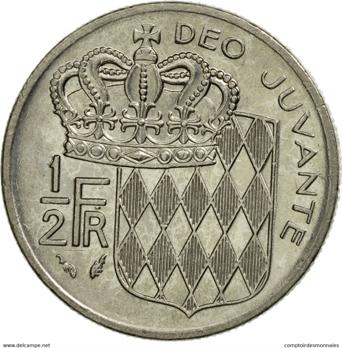 Monnaie, Monaco, Rainier III, 1/2 Franc, 1978, TTB+, Nickel, KM:145, Gadoury:MC - 1960-2001 Nouveaux Francs